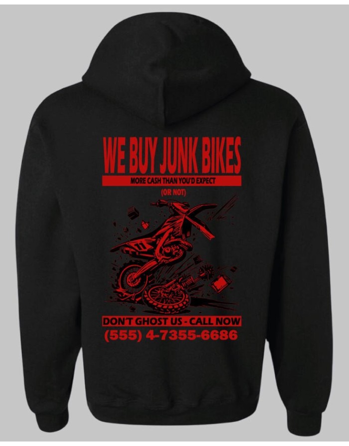 "We Buy Junk Bikes" Hoodie