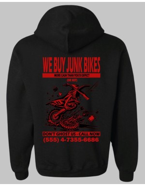 "We Buy Junk Bikes" Hoodie